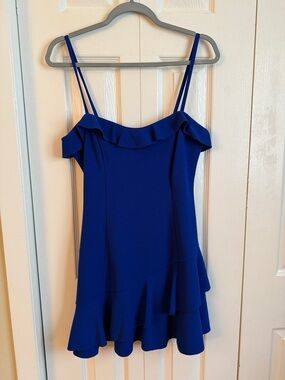 Speechless Royal Blue Spaghetti Strap Mini Dress